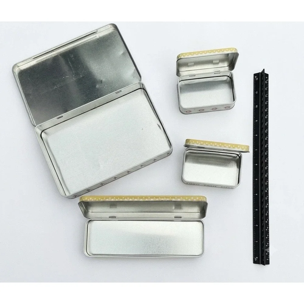 I Love London Metal Nesting Tin Set, Souvenir Retro Decor Storage Boxes, 4 Tins